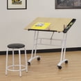 thumbnail image 3 of Studio Designs Tilting Mobile Art Studio Craft Table Center with Matching Stool, 3 of 4