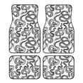 thumbnail image 1 of Fotbe Hand Drawn Snake Juego de 4 Tapetes para Auto con Estampado – Alfombrillas de Goma Reforzada, Diseño Antideslizante, Protección para Todo el Año – Vehículos, Autos, Camionetas y SUVs, 1 of 7
