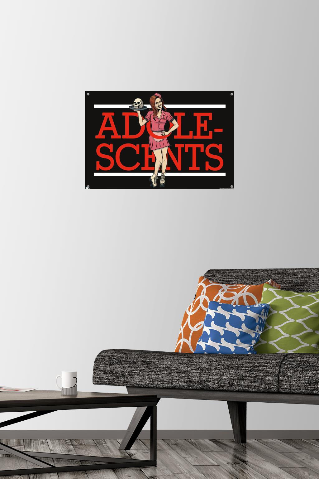 Adolescents - Logo Wall Poster with Pushpins, 14.725" x 22.375"