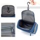 thumbnail image 5 of Neceser de viaje colgante Organizador impermeable con cremallera Cosmético Maquillaje Bolsa de ducha con compartimento grande para hombres Mujeres para viajes Vacaciones Gimnasio - Azul Xemadio ZFFLD238, 5 of 5