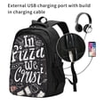 thumbnail image 2 of Salouo In Pizza We Crust Art Pattern Extra Large Travel Laptop,Backpack with USB Charging Port College Backpack Business Work Bag Casual Daypack Fits for Men & Women, 2 of 7