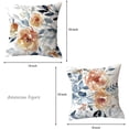 thumbnail image 2 of Watercolor Floral Leaves Abstract Plant Print Throw Pillows Modern Art Decoration Square Cushion Case Family Sofa Living Room Outdoor Decor Pillow Case 18x18 Inch Set of 2 (Multiple-1), 2 of 6