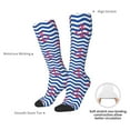 thumbnail image 4 of Naloa Nautical Anchors Thigh High Socks Extra Long Stretchy Sock Women Over Knee High Opaque Stocking Daily Wear, 4 of 6