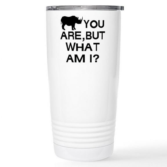 CafePress - Rhino - Insulated Stainless Steel Travel Tumbler 20 oz.