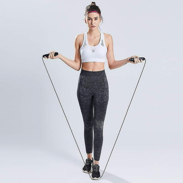 Skipping Rope Adult,skipping Rope For Fitness Auitable For Home Exercise Equipment Speed Rope Black