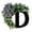D, variant on pdqouc Clearance 26 Letter Farmhouse Wreath Unique Last Name Year Round Front Door Wreath with Bow Creative Welcome Sign Garland for Front Door Spring All Seasons Outside Hanger Decor Gifts