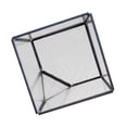 thumbnail image 1 of GROWTH TANK Modern Clear Air Planter Glass Cube Box Micro Landscape Container - Black L L Black, 1 of 6