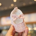thumbnail image 4 of Cute Baby Girls Mary Jane Flats Cute Floral Lace Wedding Dress Shoes Non-Slip Newborn Crib Shoes, 4 of 6