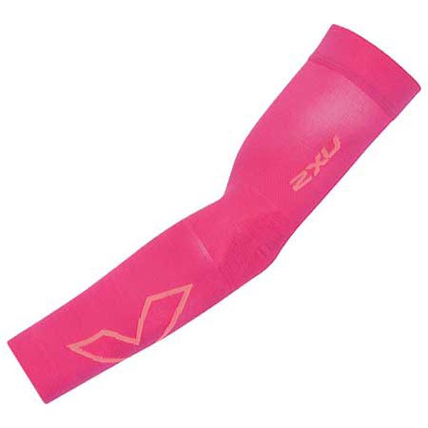2XU Flex Compression Run Arm Sleeve Hot Pink/Pink L (13.25") Walmart