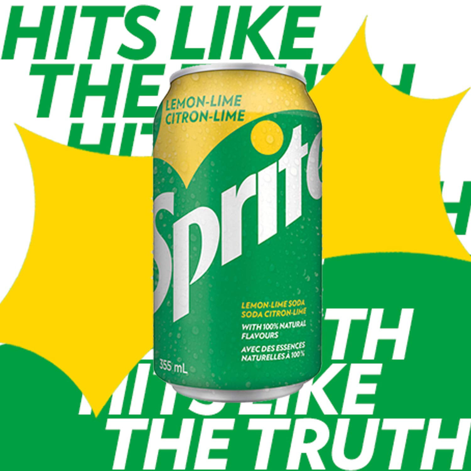 Sprite Lemon Lime Soda, 355mL/12oz., Cans, 12 Pack 