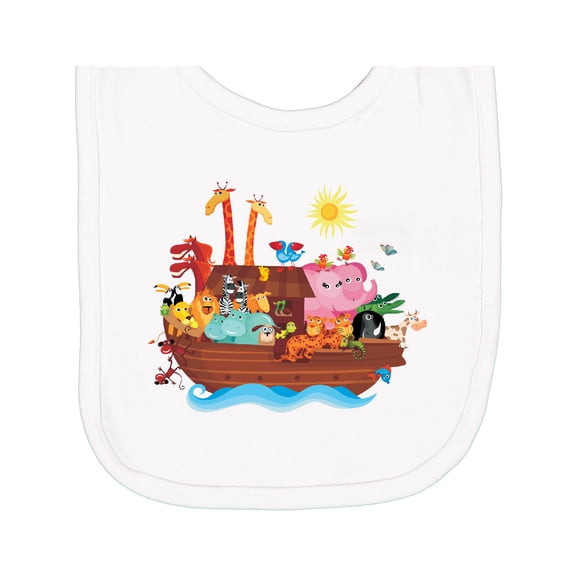 Inktastic Animal Ark Bible Story Christian Newborn Bib