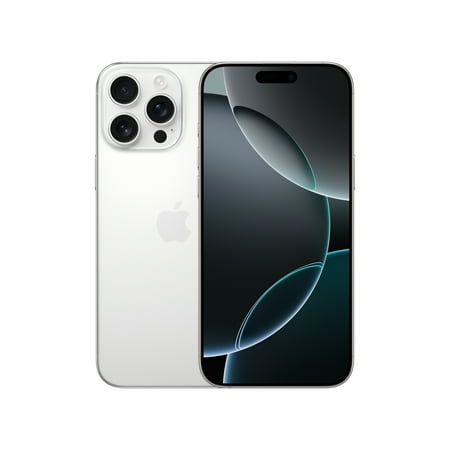 Straight Talk Apple iPhone 16 Pro Max, 512GB, White Titanium - Prepaid Smartphone [Locked to Straight Talk]