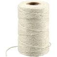thumbnail image 1 of Cuerda de yute natural de 328 pies, la mejor cuerda de regalo para manualidades, duradera para Navidad, color beige JAMW Sencillez, 1 of 5