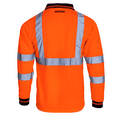 thumbnail image 3 of JORESTECH Hi-Vis Long Sleeve Safety Polo Shirt, ANSI Class 3 (Orange, 2XL), 3 of 9
