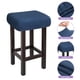 thumbnail image 3 of Uxcell 4Pcs Fundas de Taburete Rectangulares, Fundas de Taburete de Bar, Funda de Asiento de Silla Azul Marino, 3 of 6