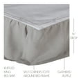 thumbnail image 3 of VHC Brands Burlap Dove Grey Ruffled King Bed Skirt 78x80x16, 3 of 5