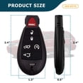 thumbnail image 3 of AKS KEYS New Replacement for Dodge 2008 - 2013 Fobik Key 6B FCC# IYZ-C01C / M3N5W783X, 3 of 6