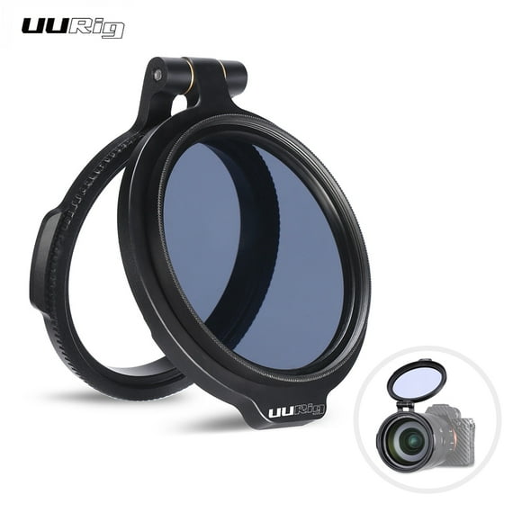UURIG R-72 Système de Filtration Rapide 72mm Filtre d'Objectif de Caméra Anneau Adaptateur en Métal Compatible avec Canon Nikon Sony Olympus DSLR Caméras