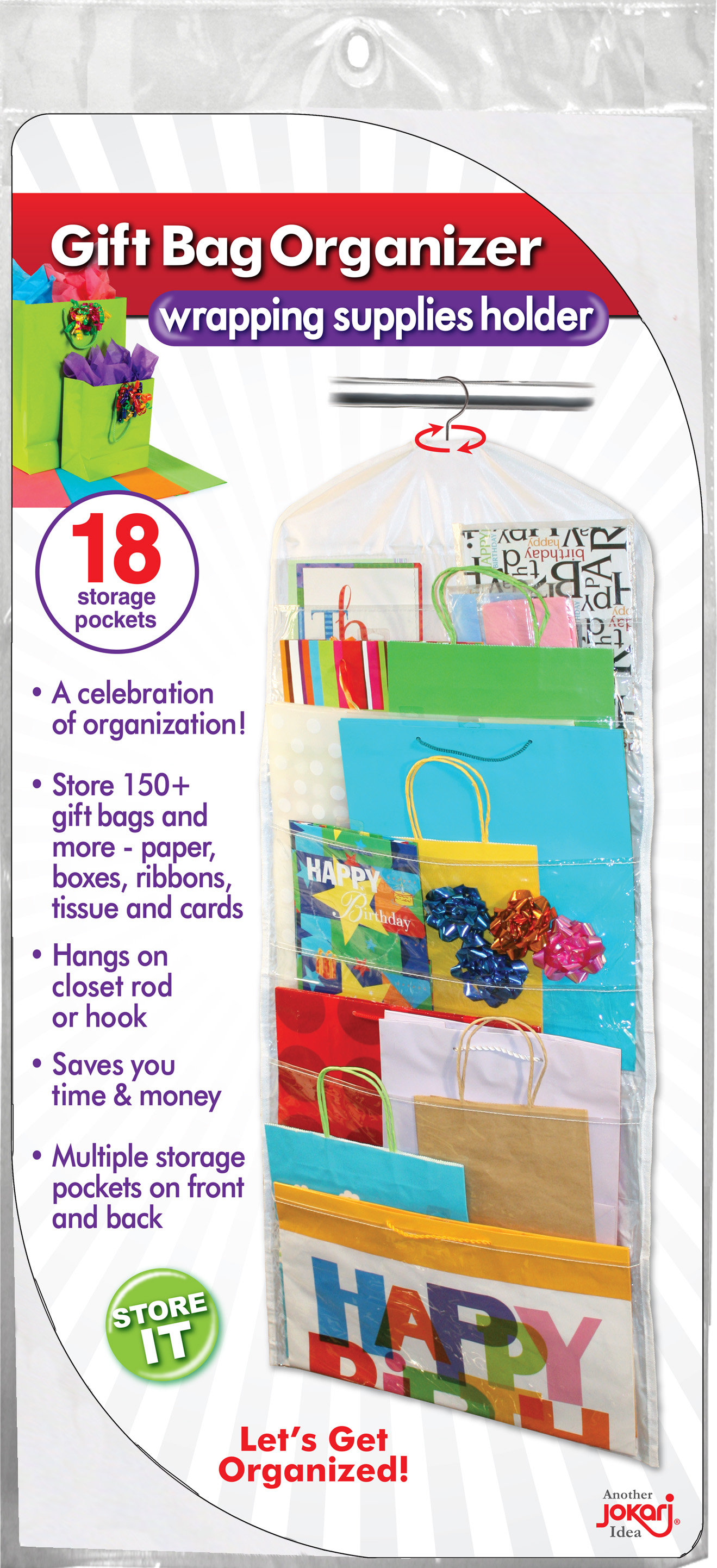 Jokari Gift Bag Hanging Organizer
