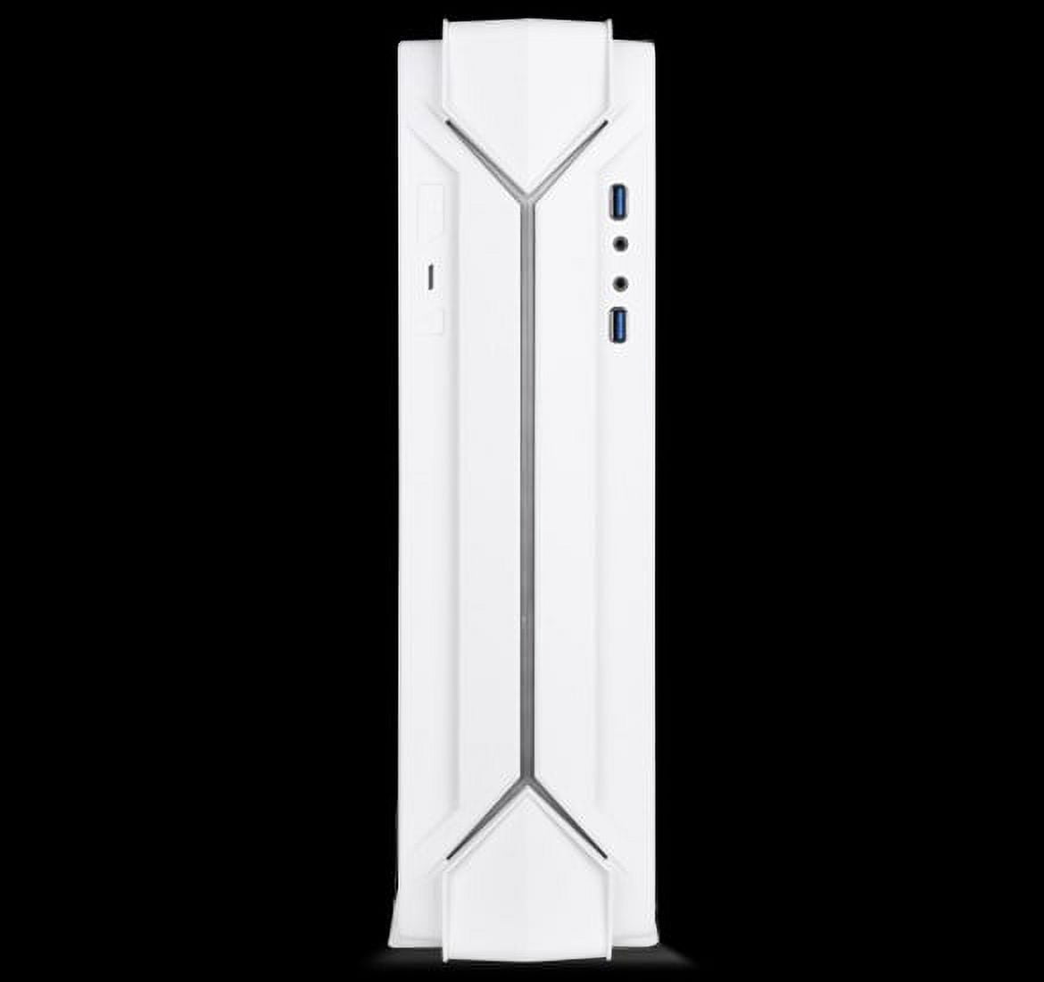 Silverstone Technologies RVZ03W-ARGB Slim Mini-ITX Case with RGB Light Strip White
