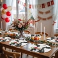 thumbnail image 5 of Black White Cow Round 13 Inch Placemats Set of 6, Spring Farmhouse Animals Printed Red Floral HeatResistant Non Slip Place Mats for Dining Table, Wipeable Braided Kitchen Table Mats for Housewarming, 5 of 9