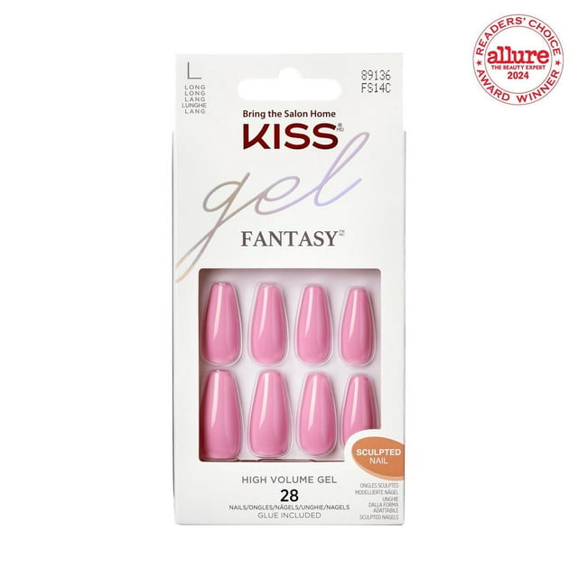 KISS Gel Fantasy - Fake Nails, Long