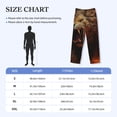 thumbnail image 4 of Honiee Cool Flame Lion A for men - a sleek fusion of Straight Pajama Pants, versatile Lounge Pants, and cozy Sleepwear, all rolled into one-Large, 4 of 6