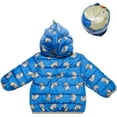 thumbnail image 2 of Robeez Packable Kids Puffer Jacket Insulated Waterproof Boys Girls Hoodie, 2 of 5