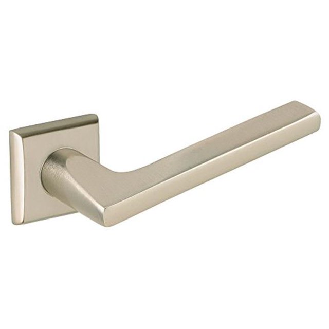 Baldwin 5162150PRIV Privacy Lever Set with R017 Roses & Concealed Screws, Satin Nickel