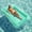 A-Green L, variant on Inflatable Pool Float Lounge, Large Inflatable Pool Floats Boat for Adults with Cup Holder/Pillow, Tanning Pool Lounger Float for Outdoor Lake River Summer Water Party