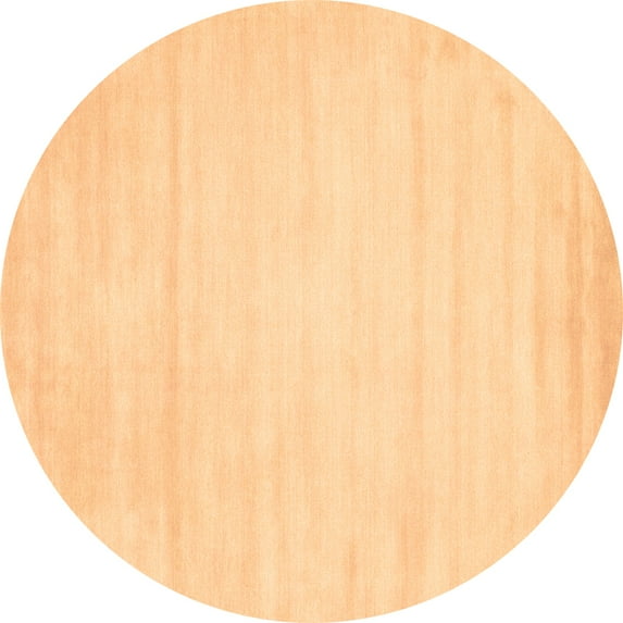 Ahgly Company Indoor Round Abstract Brown Contemporary Area Rugs, 6' Round