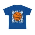 thumbnail image 4 of Vintage Game Day Basketball T-Shirt Retro Women's Unisex Graphic Tee Royal Blue 5XL, 4 of 5