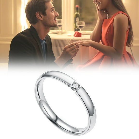 Wioihee Clearance Under $2.00 Couple Stainless Steel Valentine's Day Jewelry Gift