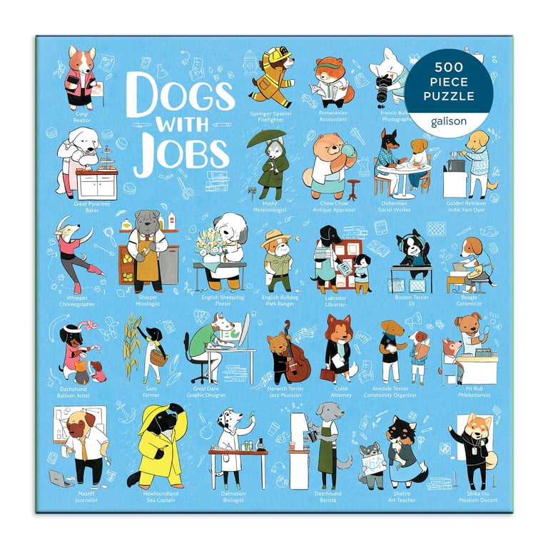 Galison, Dogs with Jobs 500 Piece Puzzle, 20