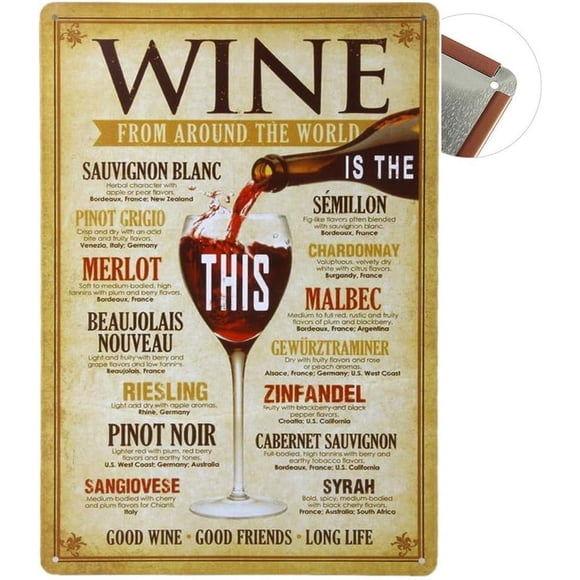 Vintage Poster Metal Tin Signs, Wall Art Decor for Home Bars, Retro Tin Sign with Durable Metal and Fade Resistant Finish for Clubs Cafes