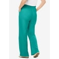 thumbnail image 2 of Woman Within Plus Size Petite 7-Day Knit Wide-Leg Pull-On Pants, 2 of 6