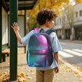 thumbnail image 6 of Colorful Starry Sky and Universe 17" School Backpacks for Teens,Waterproof Oxford Fabric,S-Shape Padded Straps for School,Travel,Hiking,Camping, 6 of 6