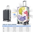 thumbnail image 6 of Bixox Washable Cute Chameleons Printed Luggage Cover, Fashion Suitcase Protector Fits for Small luggage, 6 of 8