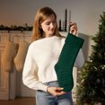 thumbnail image 4 of ¡Oferta Imperdible!, Adornos navideños colgantes, bolsa de regalo tejida, bolsa de dulces, hilo grueso, gancho de mano, media navideña de 18 pulgadas Akmoler, 4 of 8