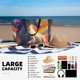 thumbnail image 5 of Disketp Rainbow Sunset Cloud White Horse Bolsa de Playa de Gran Capacidad, Bolso Impermeable y a Prueba de Arena para Mujer, Ideal para Playa, Piscina y Natación, 5 of 7