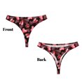 thumbnail image 3 of Balery Ladybugs and Red Hearts Tangas de Algodón para Mujer con Estampado – Ropa Interior Sexy, Transpirable, G-string-Small, 3 of 6