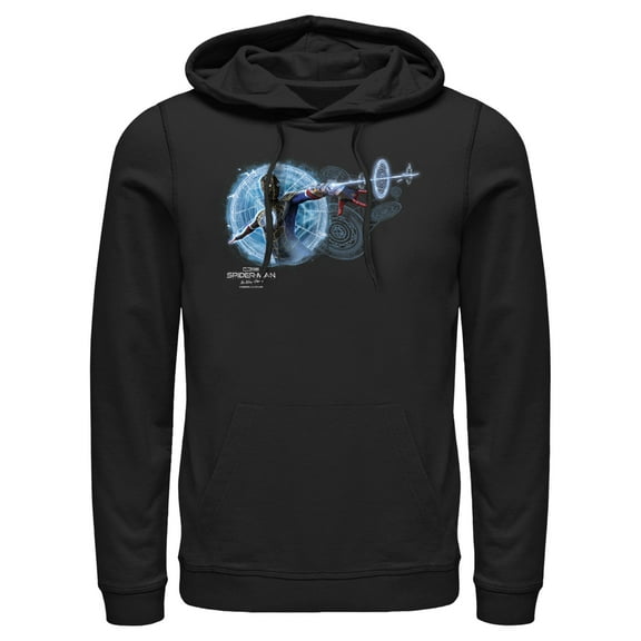 Men's Marvel Spider-Man: No Way Home Magic Web Pull Over Hoodie Black Large