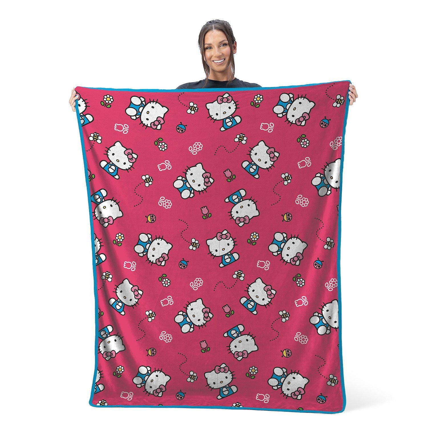 Hello Kitty Sweet Bug Throw Blanket 46in x60in