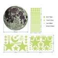 thumbnail image 5 of Calcomanía de pared luminosa con estrellas y luna que brillan en la oscuridad, 363 piezas de estrellas fluorescentes adhesivas, regalo para decoraciones de techo, fluorescente octilucente, 5 of 5