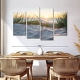 thumbnail image 3 of Elephant Stock Baltic Sea Beach Wall Art - Horizontal Multi Panel Canvas - Living Room Wall Decor - Beach Multi Panel - Gray And Orange Decor - 68" x 42", 3 of 8
