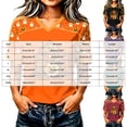 thumbnail image 3 of Ahadesign Halloween Summer Plus Size Halloween Shirts for Women Pumpkin Graphic Tshirt Oversized Fall Casual Tee Tops (Red,S), 3 of 6