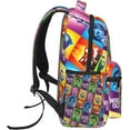 thumbnail image 6 of Anime In-side Out Backpack Canvas Funny Couple Backpacks 3D Large Capacity Travel Bags Gym Daypack Unisex, 6 of 7