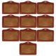 thumbnail image 4 of 10pcs Plástico ID Insignia Tarjetero rgo Cuello Correa Banda Cordón Varios - marrón Macarena Titulares de tarjeta, 4 of 8