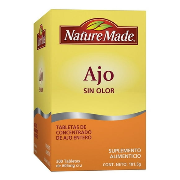 Ajo Sin Olor 300 Tabletas Nature Made Concentrado Original