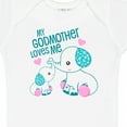 thumbnail image 4 of Inktastic My Godmother Loves Me-cute Elephants Boys or Girls Baby Bodysuit, 4 of 5